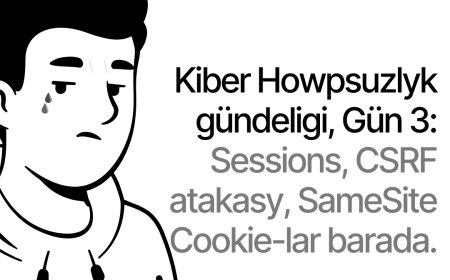 Kiber Howpsuzlyk gündeligi, Gün 3: Sessions, CSRF atakasy, SameSite Cookie-lar barada.