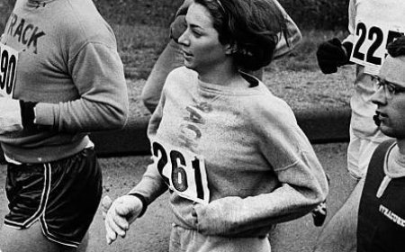 Sportdaky deňlik ugrunda ilkinji ädim: Ketrin Switseriň marafony