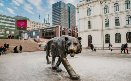 Oslonyň ajaýyp "Gaplaň" heýkeli